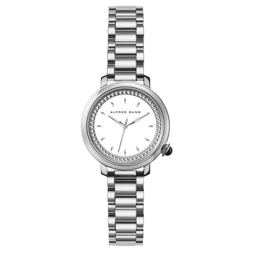 Alfred Sung White Dial Women's Watch