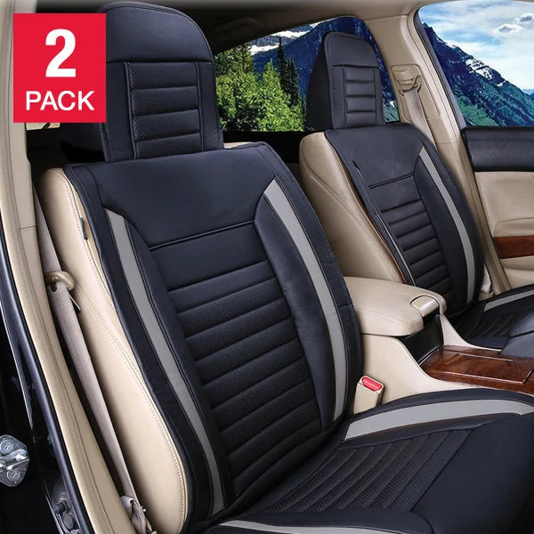 Alpena Grey Ultimate Universal Fit Luxury Seat Cover, 2-pack product image 1