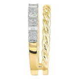 Baguette and Round Brilliant Diamond Ring (0.42 ctw) product image 3