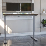 Bestar Upstand 61 cm x 122 cm (24 in. x 48 in.) Height Adjustable Desk with Dual Monitor Arm product image 2