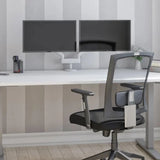 Bestar Upstand 76.2 cm x 182.9 cm (30 in. x 72 in.) Height Adjustable Desk with Dual Monitor Arm product image 3
