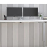 Bestar Upstand 76.2 cm x 182.9 cm (30 in. x 72 in.) Height Adjustable Desk with Dual Monitor Arm product image 4