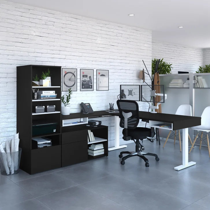 Bestar Viva L-shaped Height-adjustable Workstation product image 1