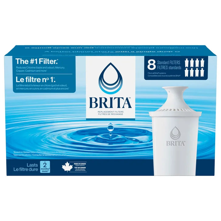 Brita Replacement Filters, 8-pack product image 1