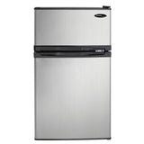 Danby Designer 3.1 cu. ft. Dual Door Compact Fridge with Freezer in Stainless-steel Look product image 2