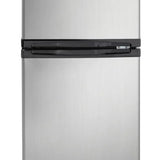 Danby Designer 3.1 cu. ft. Dual Door Compact Fridge with Freezer in Stainless-steel Look product image 3