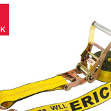 Erickson 8.2 m (27 ft.) Ratchet Strap with Double J Hooks 2-pack product image 3