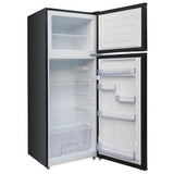 Frigidaire 7.5 cu ft Black Retro Top Mount Refrigerator with Classic Chrome Handle product image 2