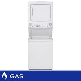GE 27 in. Electric White 4.4 cu. ft. (I.E.C) Washer and 5.9 cu. ft. Dryer Laundry Centre product image 1