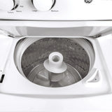 GE 27 in. Electric White 4.4 cu. ft. (I.E.C) Washer and 5.9 cu. ft. Dryer Laundry Centre product image 3