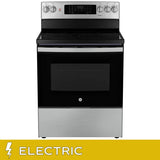 GE 30 in. 5.0 cu. ft. Electric Convection Range with No-Preheat Air Fry product image 1