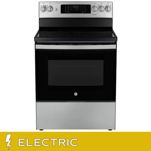 GE 30 in. 5.0 cu. ft. Electric Convection Range with No-Preheat Air Fry