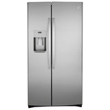 GE 36 in. 25.1 cu.ft. Stainless Steel Side-by-Side Refrigerator with FrostGuard Technology product image 1