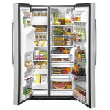 GE 36 in. 25.1 cu.ft. Stainless Steel Side-by-Side Refrigerator with FrostGuard Technology product image 4