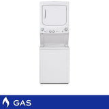 GE White 27 in. 4.4 cu. ft. Washer and 5.9 cu. ft. Dryer Laundry Centre product image 1