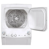 GE White 27 in. 4.4 cu. ft. Washer and 5.9 cu. ft. Dryer Laundry Centre product image 2