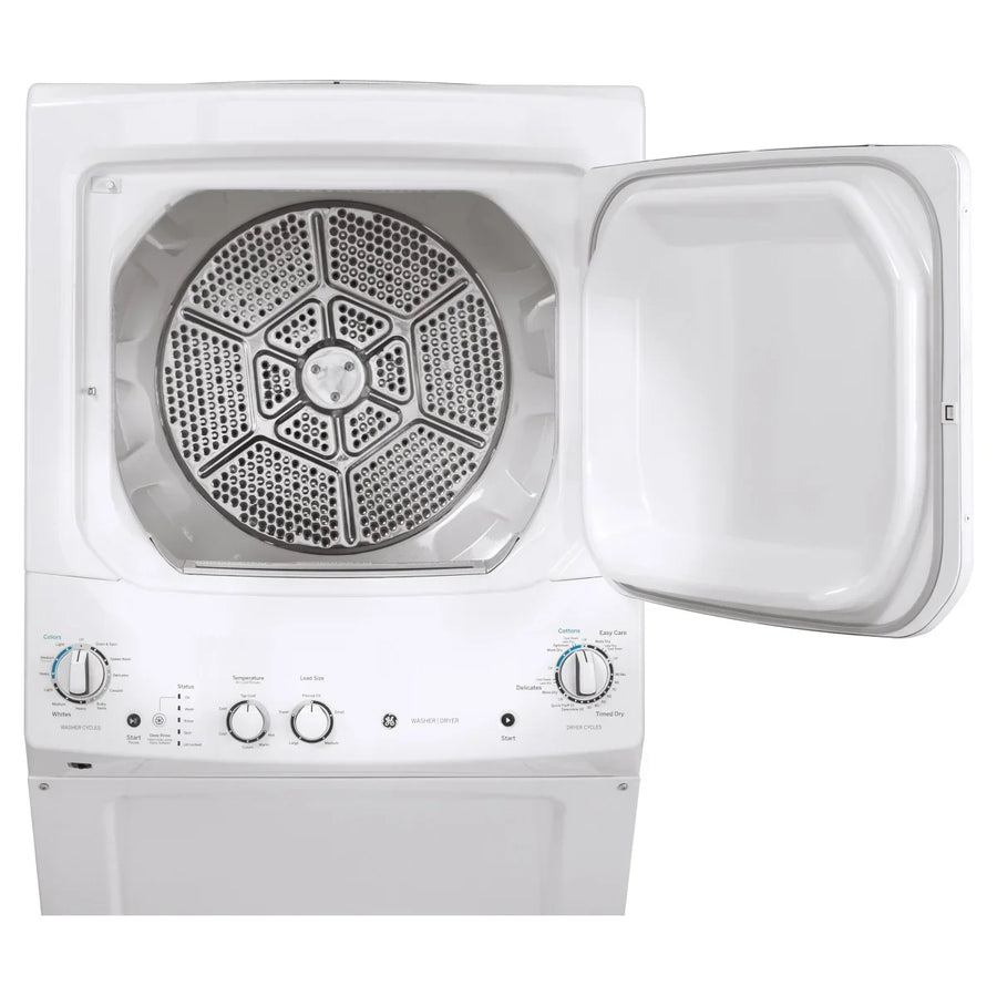 GE White 27 in. 4.4 cu. ft. Washer and 5.9 cu. ft. Dryer Laundry Centre