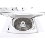 GE White 27 in. 4.4 cu. ft. Washer and 5.9 cu. ft. Dryer Laundry Centre product image 3