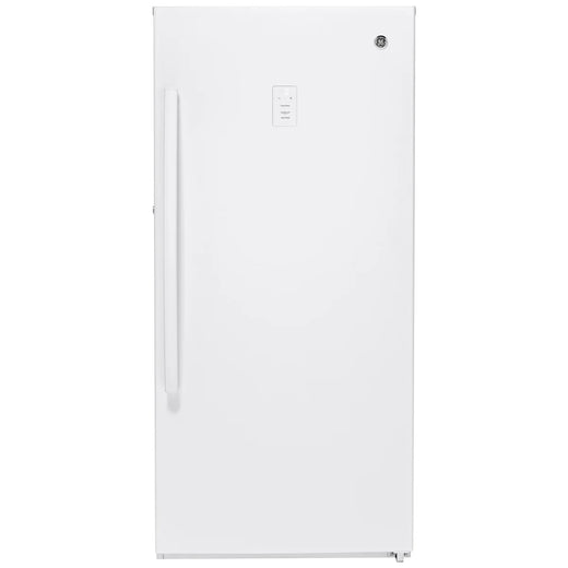 GE White 29 in 14.1 cu. ft. Frost-free Upright Freezer