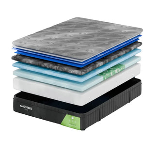 GhostBed Luxe II 35.6 cm (14 in.) Gel Memory Foam Mattress with Adjustable Base