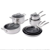 HENCKELS Paradigm Hybrid Ceramic Non-Stick Tri-ply Clad Cookware Set, 11-piece product image 1