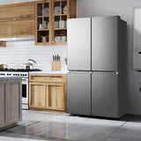 Hisense 36 in 21.5 cu ft. Stainless Steel Counter Depth 4-Door Refrigerator with Triple-Zone Function product image 7