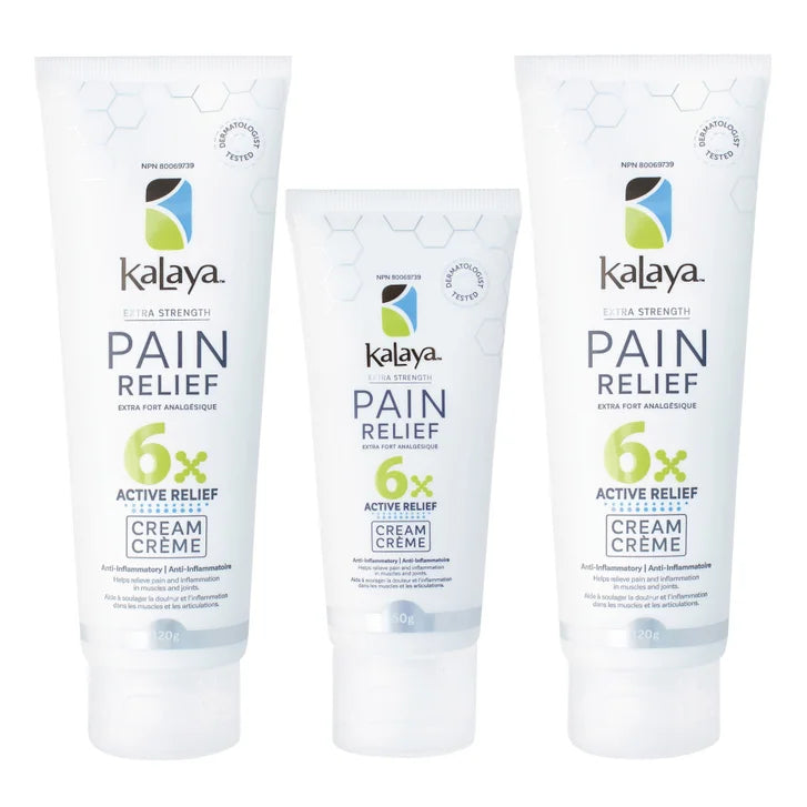 KaLaya 6x Extra Strength Pain Relief Cream, 2 x 120 g + 50 g product image 1