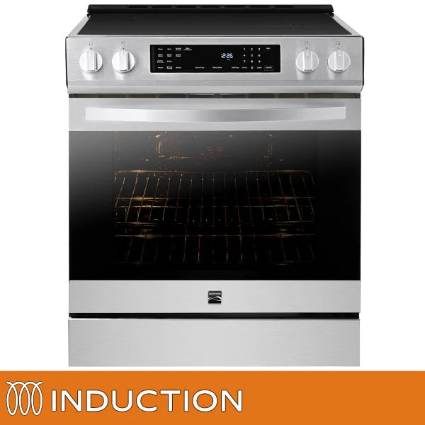 Kenmore 30 in. 5 cu ft. Stainless Steel Digital Control Induction Range with True Convection and Air Fry