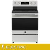 Kenmore 30 in. 5 cu ft. Stainless Steel Electric 4 Burner True Convection Range with Air Fry product image 2