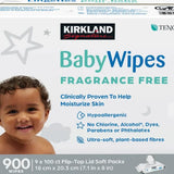 Kirkland Signature Baby Wipes, Fragrance Free, 9 Packs of 100 product image 2