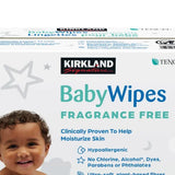 Kirkland Signature Baby Wipes, Fragrance Free, 9 Packs of 100 product image 3