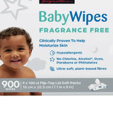 Kirkland Signature Baby Wipes, Fragrance Free, 9 Packs of 100 product image 4