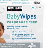 Kirkland Signature Baby Wipes, Fragrance Free, 9 Packs of 100 product image 6