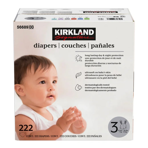 Kirkland Signature Diapers, Sizes 3 - 6