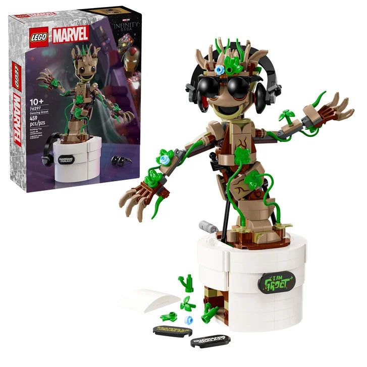 LEGO Marvel Dancing Groot, Animated Guardians of the Galaxy Toy 76297 product image 1