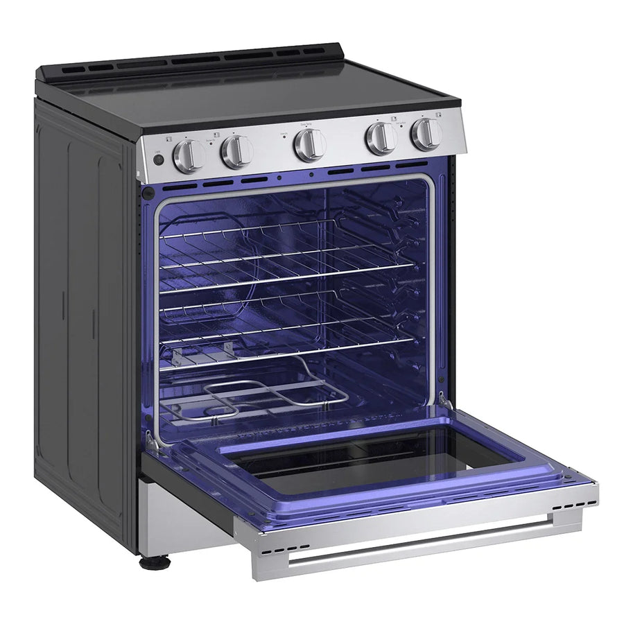 LG 30 in 6.3 cu ft. Stainless Steel Electric Slide-in Range with EasyClean and Pinch to Turn Safety Knobs