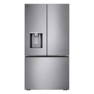 LG 36 in. 24 cu ft. Prime Silver Counter Depth MAX French Door Refrigerator with Ice and Water Dispenser