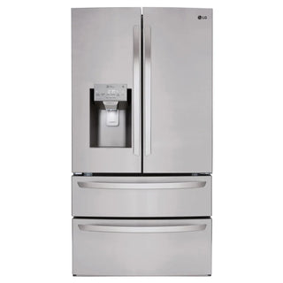 LG 36 in. 28 cu. ft. Stainless-steel French Door Refrigerator with Smudge-resistant Finish and SmartThinQ Wi-Fi