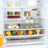 LG 36 in. 28 cu. ft. Stainless-steel French Door Refrigerator with Smudge-resistant Finish and SmartThinQ Wi-Fi product image 4
