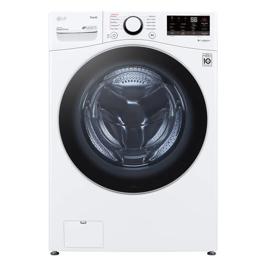 LG 5.2 cu ft. White Front Load Steam Washer with ThinQ Technology and Wi-Fi Enabled