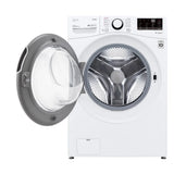 LG 5.2 cu ft. White Front Load Steam Washer with ThinQ Technology and Wi-Fi Enabled product image 2