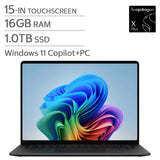 Microsoft Surface 15.0-in. Copilot+ PC Touchscreen Laptop, Qualcomm Snapdragon X2 Plus - 16GB RAM, 1 TB SSD - Black product image 1