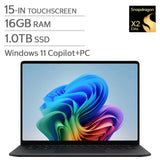Microsoft Surface 15.0-in. Copilot+ PC Touchscreen Laptop, Qualcomm Snapdragon X2 Plus - 16GB RAM, 1 TB SSD - Black product image 5