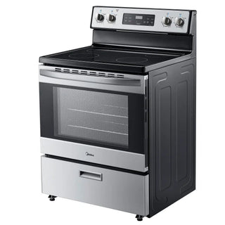 Midea 30 in. 5.1 cu.ft. Freestanding 4-Element Range with Storage Drawer