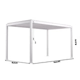 Mirador 8.8 ft. x 14.4 ft. Adjustable Louvered Aluminum Pergola product image 6