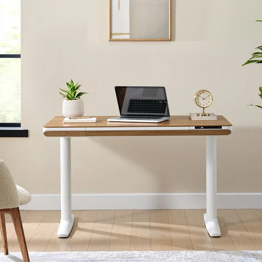 Nico Case 117 cm (46.1 in.) Height Adjustable Lift Desk, White Frame
