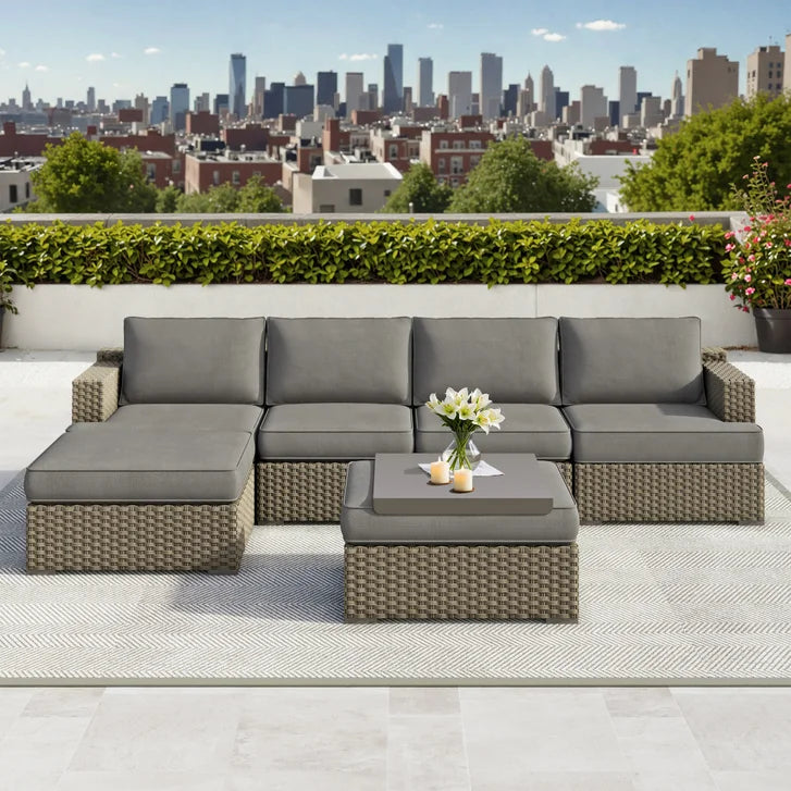 Niko Heritage 6-piece Patio Sectional Conversation Set product image 1