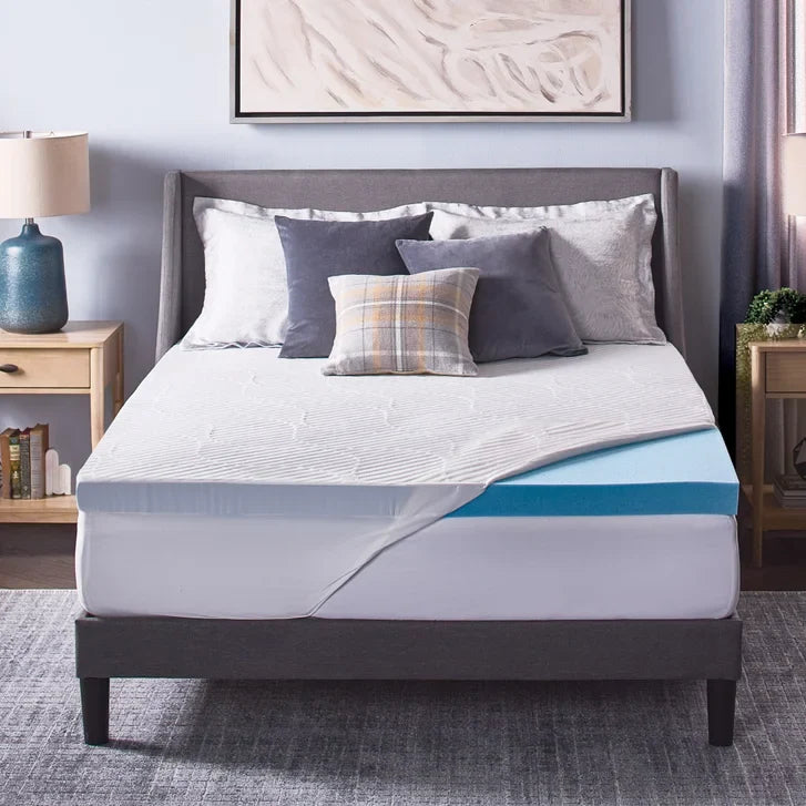 Novaform ComfortLuxe Plus Gel Memory Foam 3-inch Mattress Topper product image 1