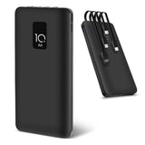 4 in 1 Fast Charging Power Bank with Built-in Cables, 10000mAh - PrimeCables product image