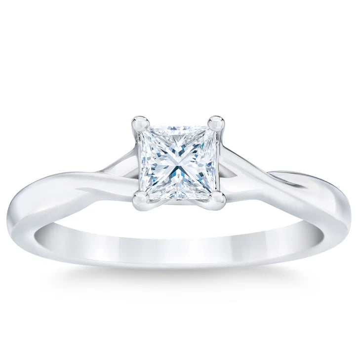 Princess Cut Diamond Solitaire Ring (0.50 ct) product image 1